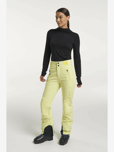 Tenson Dámske softshellové lyžiarske nohavice Tenson Grace W Light Yellow