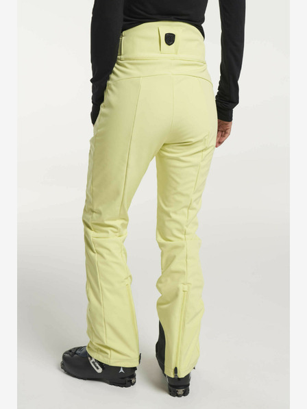 Tenson Dámske softshellové lyžiarske nohavice Tenson Grace W Light Yellow