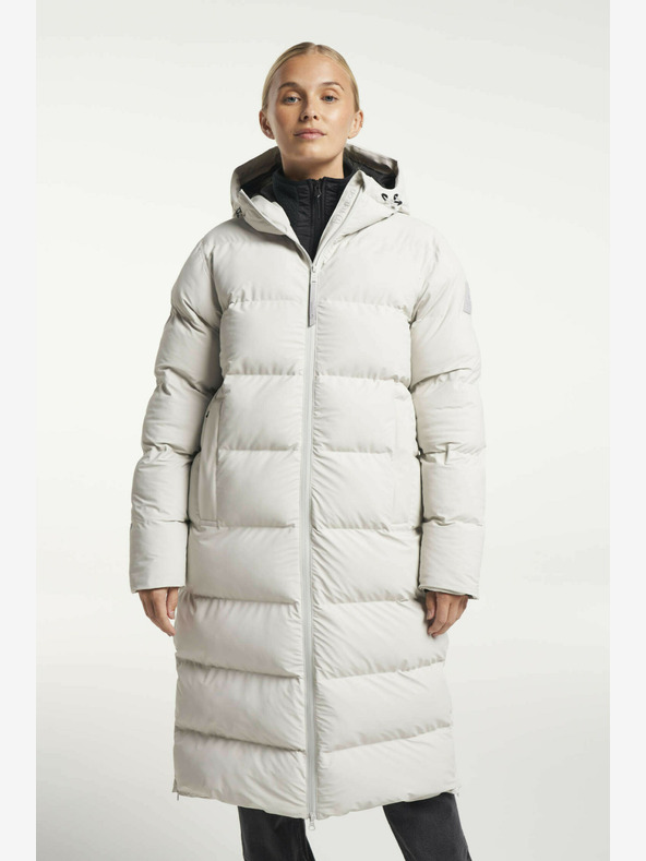 Tenson Dámsky zimný lifestylový kabát Tenson Chimi Coat W Light Grey