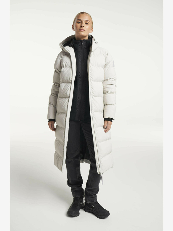 Tenson Dámsky zimný lifestylový kabát Tenson Chimi Coat W Light Grey
