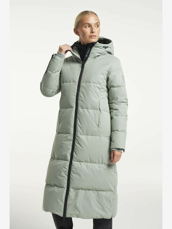 Tenson Dámsky zimný lifestylový kabát Tenson Shanna 2.0 Down Coat W Light Green
