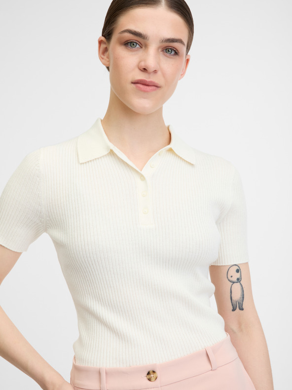 Orsay Biele dámske tričko s krátkym rukávom ORSAY