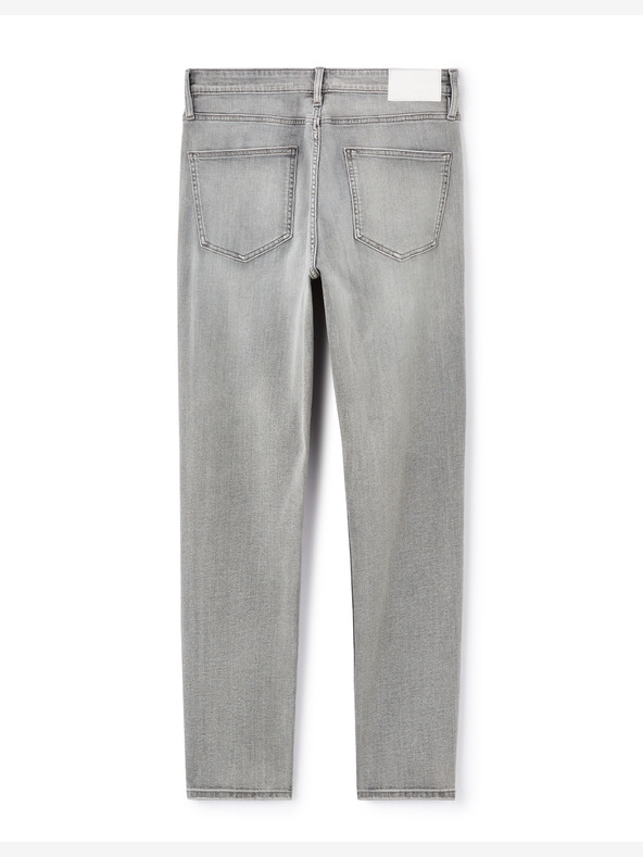 Celio Šedé pánske slim džínsy Foslim