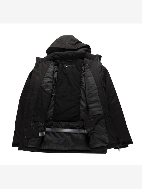 ALPINE PRO Pánska lyžiarska bunda s membránou ptx snow ALPINE PRO COMED black