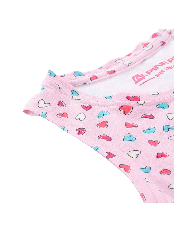 ALPINE PRO Detské šaty ALPINE PRO BONBO ružový lyžičiak