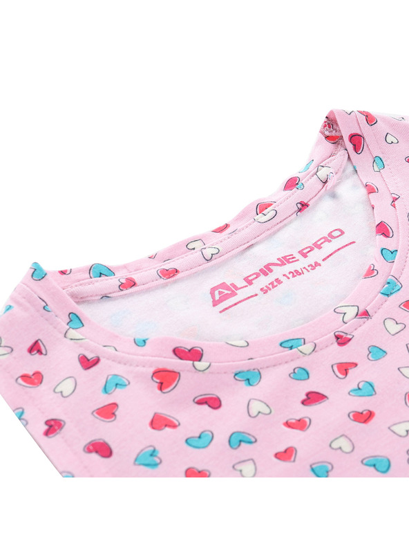 ALPINE PRO Detské šaty ALPINE PRO BONBO ružový lyžičiak