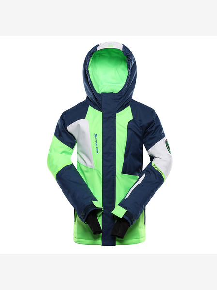 ALPINE PRO Detská lyžiarska bunda s membránou ptx snow ALPINE PRO DEARO neon green gecko