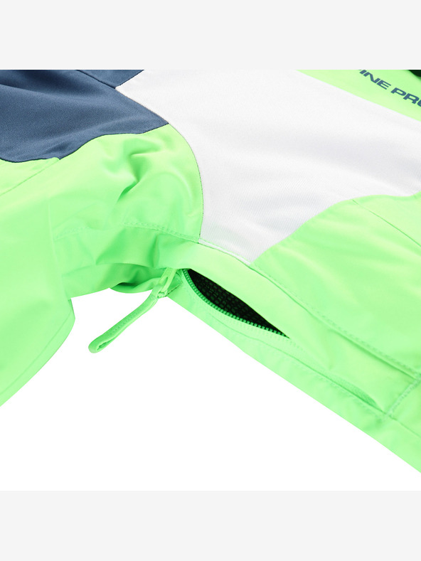 ALPINE PRO Detská lyžiarska bunda s membránou ptx snow ALPINE PRO DEARO neon green gecko