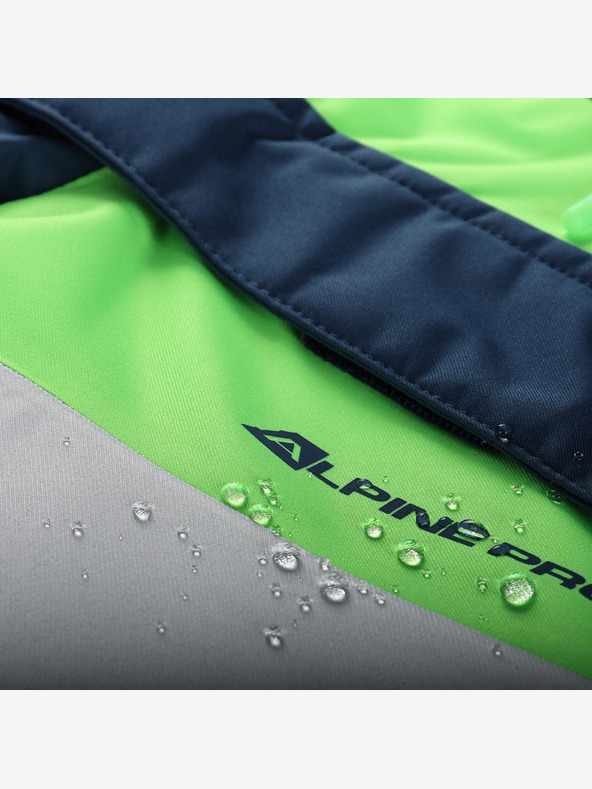 ALPINE PRO Detská lyžiarska bunda s membránou ptx snow ALPINE PRO DEARO neon green gecko