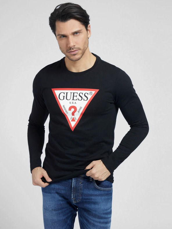 Guess Čierna pánska košeľa Guess
