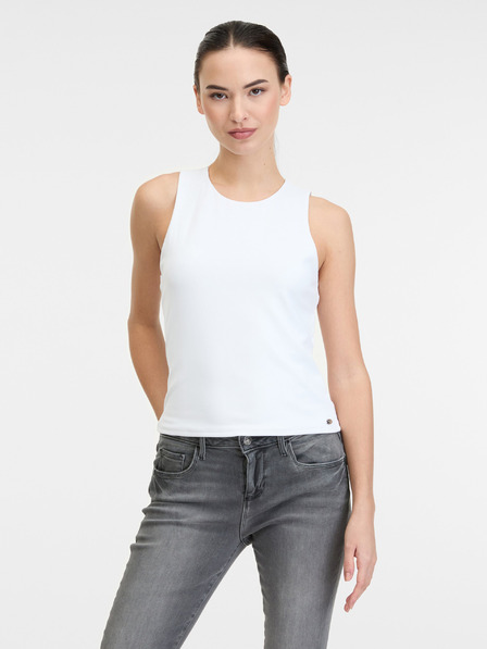 Guess Biely dámsky top Guess Mora