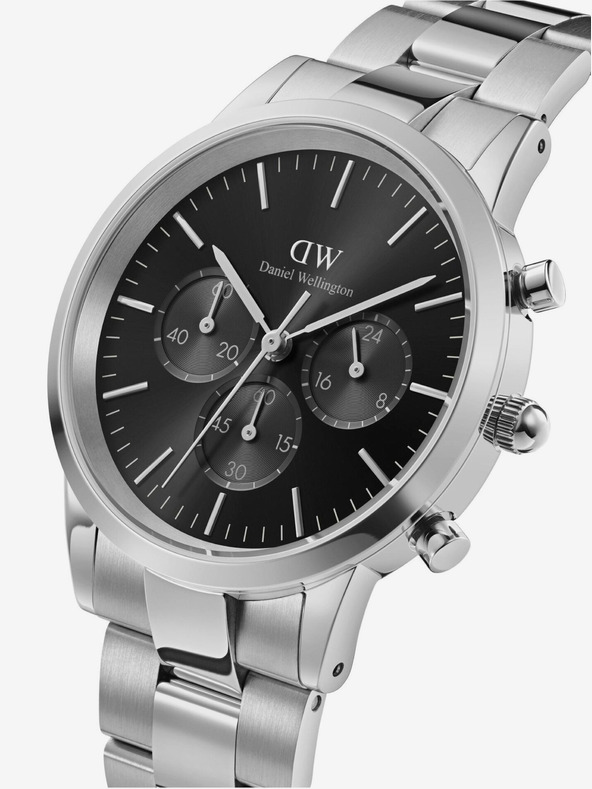 Daniel Wellington Pánske strieborné hodinky Daniel Wellington Iconic DW00100645
