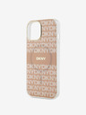 DKNY Zadný kryt PC/TPU Repeat Pattern Tonal Stripe Magsafe pre iPhone 15 Pink DKNY