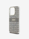 DKNY Zadný kryt PC/TPU Repeat Pattern Tonal Stripe Magsafe pre iPhone 13 Pro Beige DKNY