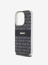 DKNY Zadný kryt PC/TPU Repeat Pattern Tonal Stripe Magsafe pre iPhone 14 Pro Max Black DKNY