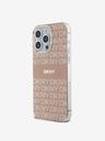 DKNY Zadný kryt PC/TPU Repeat Pattern Tonal Stripe Magsafe pre iPhone 15 Pro Max Pink DKNY