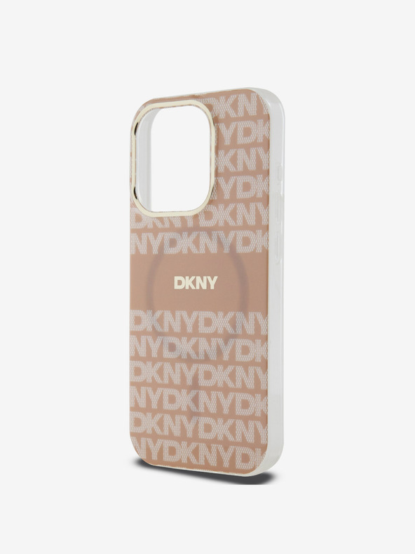 DKNY Zadný kryt Magsafe s opakovaným vzorom PC/TPU Tonal Stripe pre iPhone 13 Pro Pink DKNY