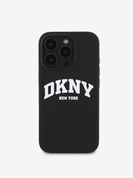 DKNY DKNY Tekutý silikónový zadný kryt s logom MagSafe pre iPhone 16 Pro čierny