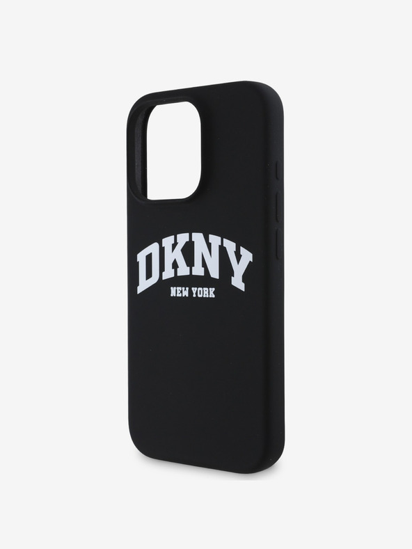 DKNY DKNY Tekutý silikónový zadný kryt s logom MagSafe pre iPhone 16 Pro čierny