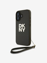 DKNY DKNY PU kožený zadný kryt s logom na zápästí pre iPhone 16 zelený