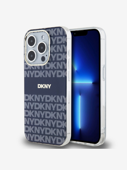 DKNY Zadný kryt PC/TPU Repeat Pattern Tonal Stripe Magsafe pre iPhone 14 Pro Max Blue DKNY