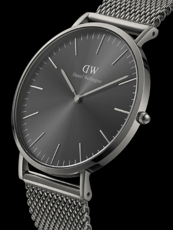 Daniel Wellington Tmavosivé pánske hodinky Daniel Wellington CLASSIC