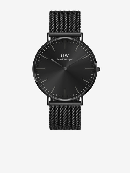 Daniel Wellington Čierne pánske hodinky Daniel Wellington CLASSIC