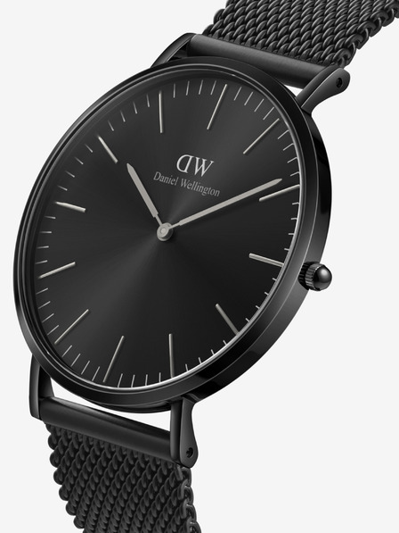 Daniel Wellington Čierne pánske hodinky Daniel Wellington CLASSIC