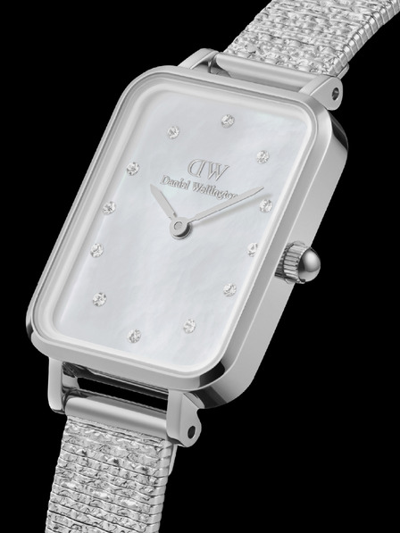 Daniel Wellington Daniel Wellington Quadro Lumine dámske strieborné hodinky