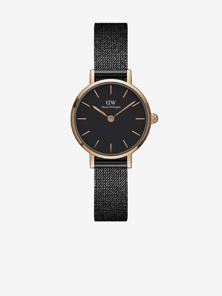 Daniel Wellington Čierne dámske hodinky Daniel Wellington Petite