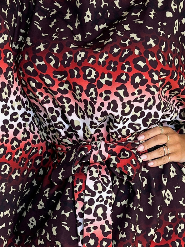 numoco Motýlie šaty Numoco SOFIA so zaväzovaním v páse