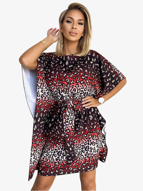 numoco Motýlie šaty Numoco SOFIA so zaväzovaním v páse