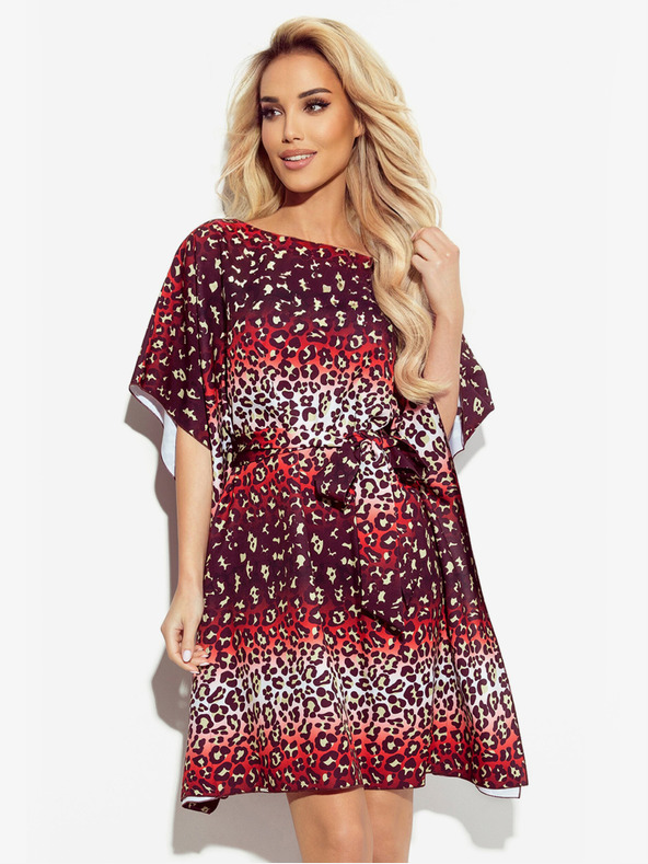 numoco Motýlie šaty Numoco SOFIA so zaväzovaním v páse