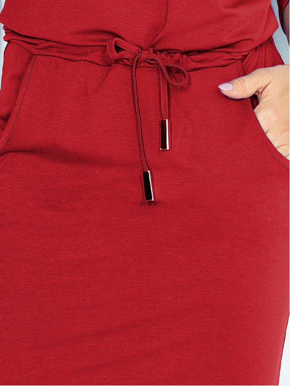 numoco Numoco Športové šaty - tmavočervené