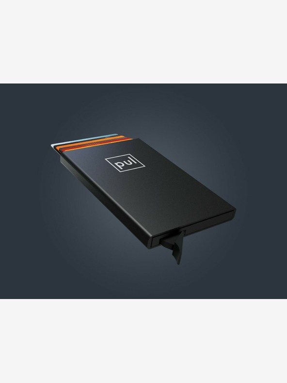 Pularys Pularys puzdro na doklady čierne, brúsený hliník