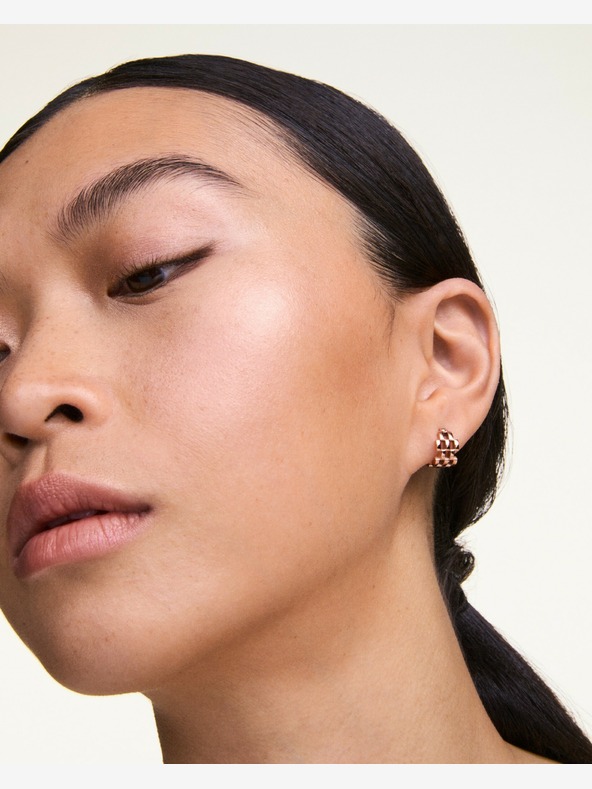 Daniel Wellington Dámske náušnice z ružového zlata Daniel Wellington 5-Link