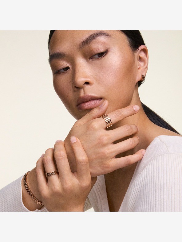 Daniel Wellington Dámske náušnice z ružového zlata Daniel Wellington 5-Link