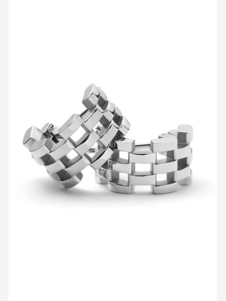 Daniel Wellington Dámske strieborné oceľové náušnice Daniel Wellington 5-Link