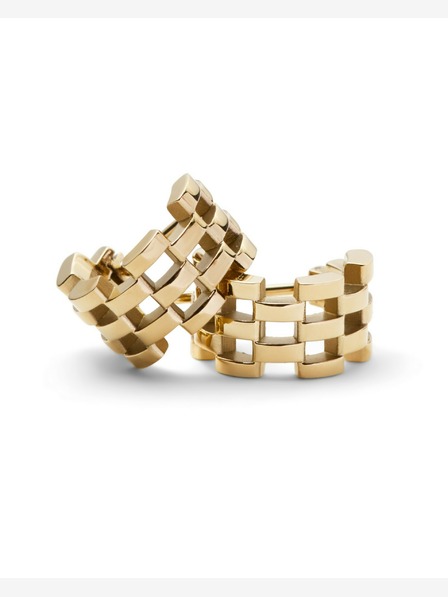 Daniel Wellington Dámske zlaté oceľové náušnice Daniel Wellington 5-Link