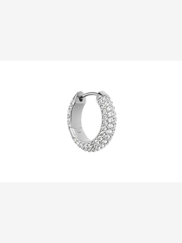 Daniel Wellington Dámske strieborné oceľové náušnice kruhy Daniel Wellington