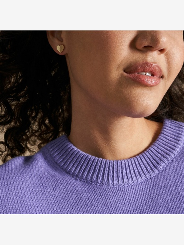 Fossil Dámske pozlátené náušnice Fossil JF04654710