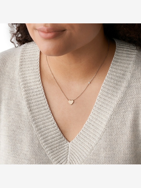 Fossil Dámsky oceľový náhrdelník Fossil JF03081791