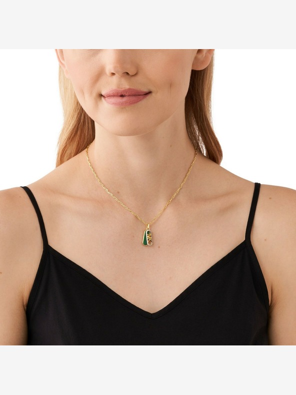 Michael Kors Dámsky mosadzný náhrdelník Michael Kors MKJ8274MC710