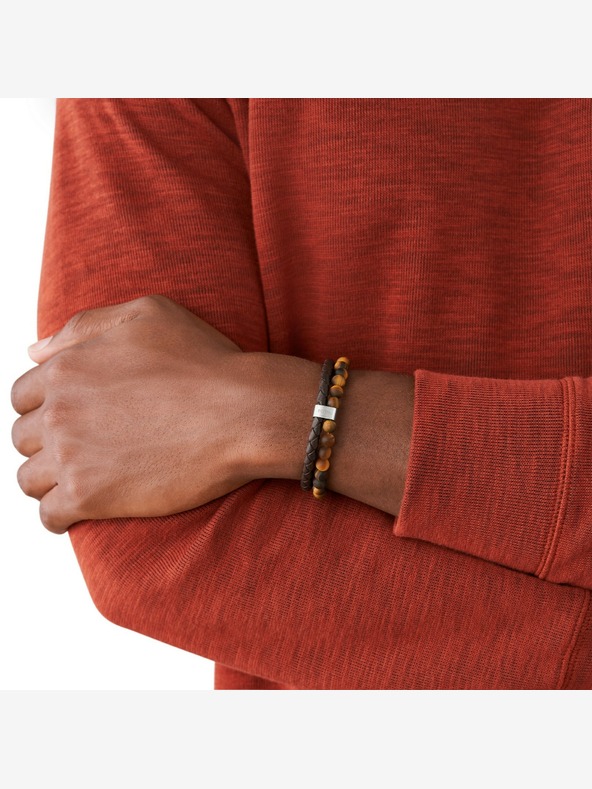 Fossil Pánsky kožený náramok Fossil JF03118040