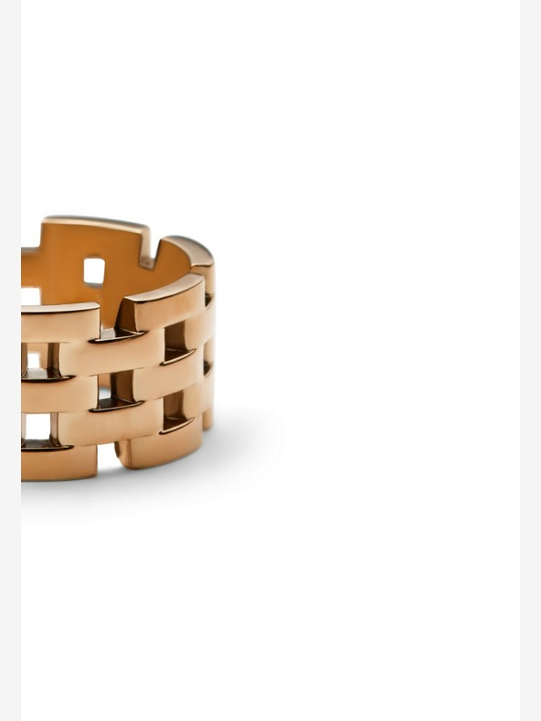 Daniel Wellington Daniel Wellington Ružové zlato Oceľový prsteň s 5 článkami