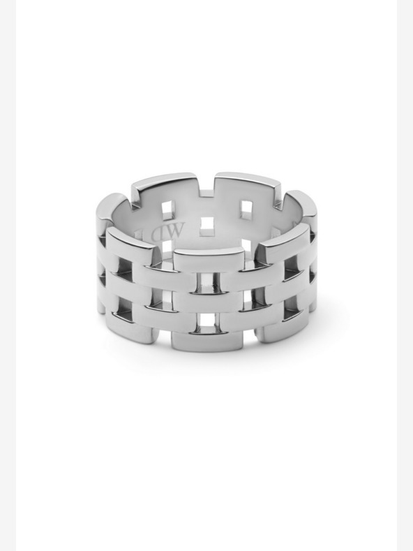 Daniel Wellington Daniel Wellington strieborný oceľový prsteň 5-Link