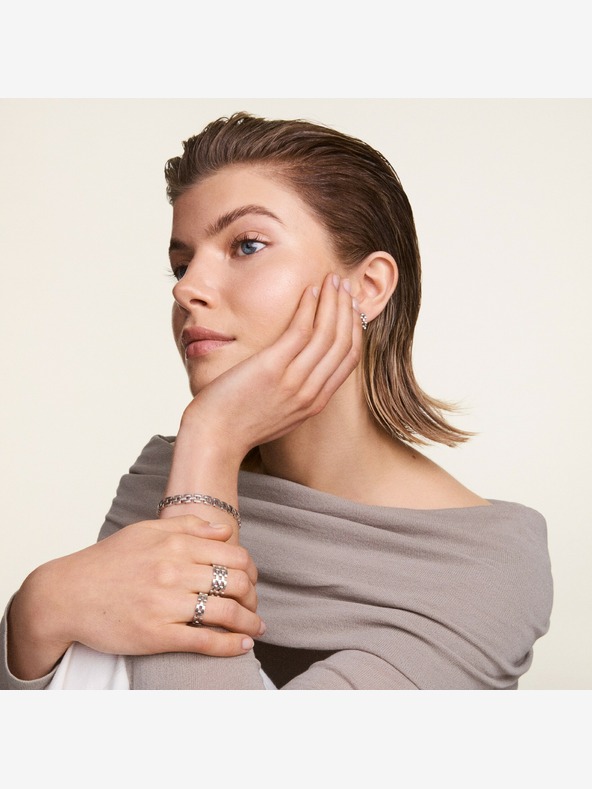 Daniel Wellington Daniel Wellington strieborný oceľový prsteň 5-Link