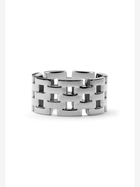 Daniel Wellington Daniel Wellington strieborný oceľový prsteň 5-Link