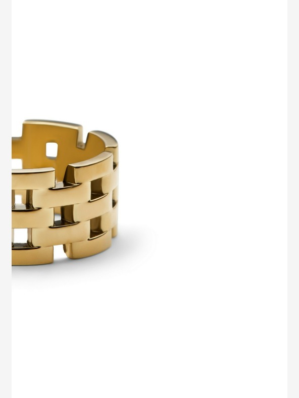 Daniel Wellington Daniel Wellington zlatý oceľový prsteň 5-Link