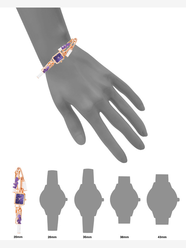 Anne Klein Anne Klein AK/ 4108AMCH dámske štvorcové hodinky